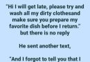 “Husband sent a text to his wife at night”